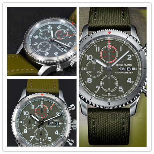 Breitling Replicas new military green watch, reproduce a flight legend